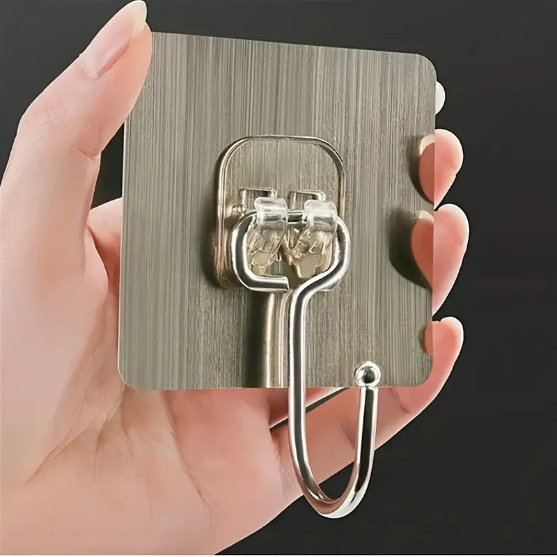 Heavy Duty Wall Hooks - Gold Edition (Pack of 10)