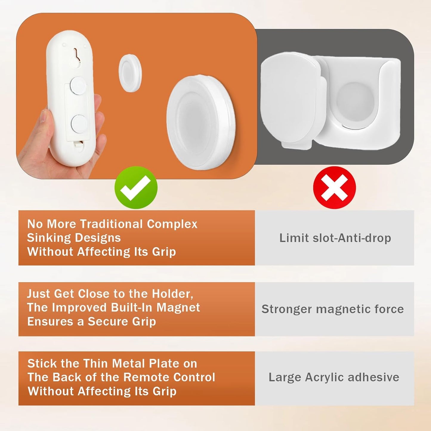 Magnetic Wall Hooks (Pack of 5)