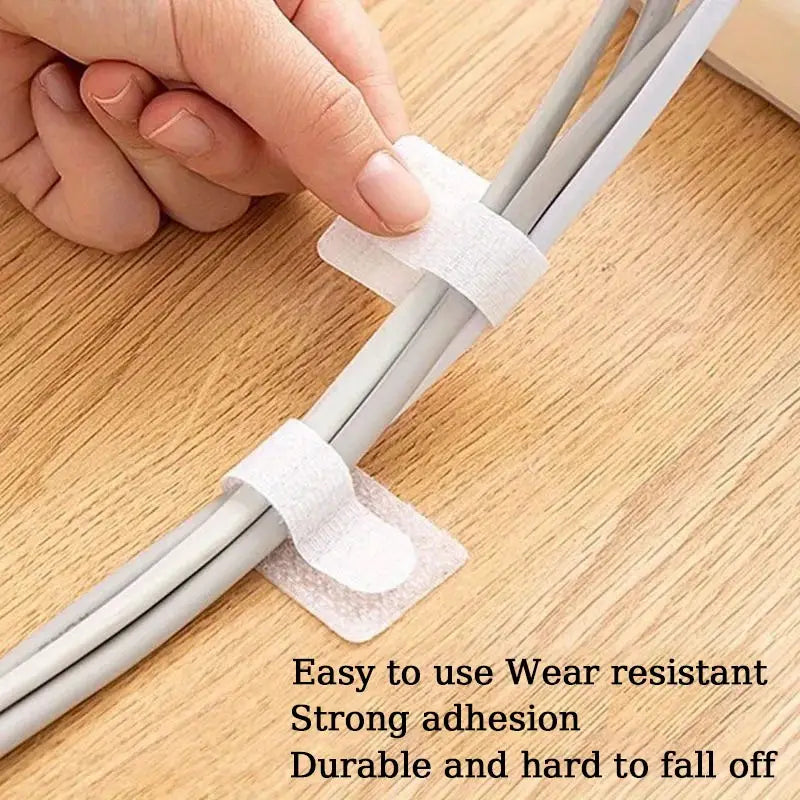 Adhesive Cable Management Straps (Pack of 10)