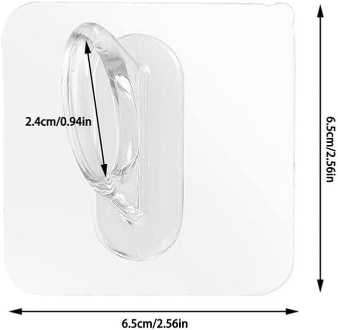 Adhesive Round-Hook Holders (Pack of 10)