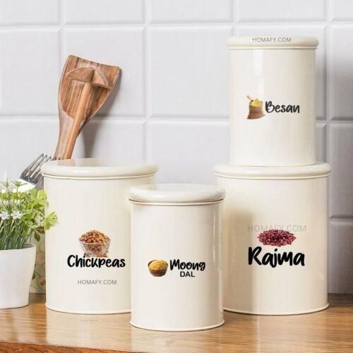 3D Kitchen Label Stickers (Pack of 60, 120, 180)