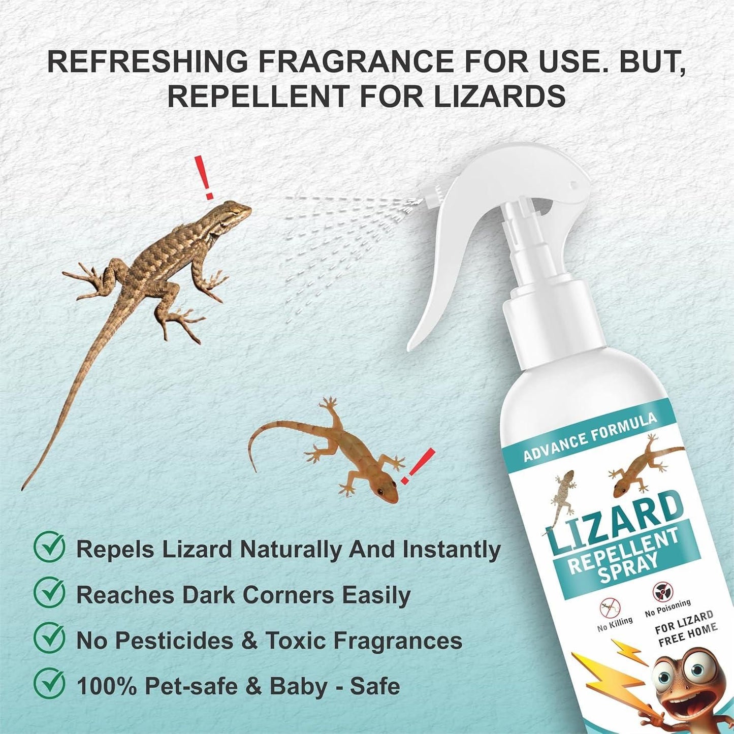 Lizard Repellent Spray (Pack of 2, 4, 6)