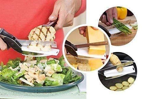 2-in-1 Kitchen Knife with Cutting Base