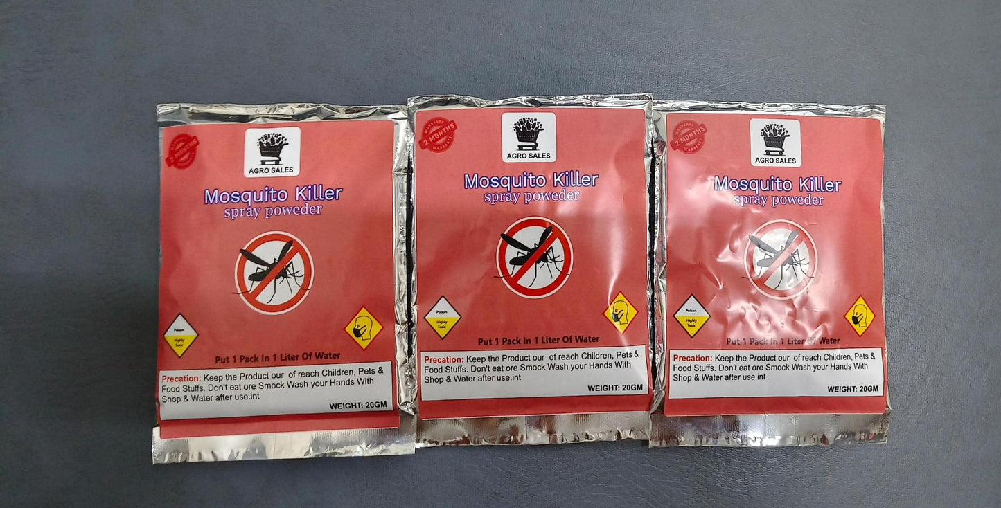 Mosquito Killer Spray Powder 20gm Each Pack of 3