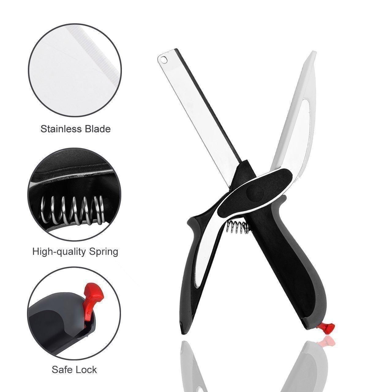 2-in-1 Kitchen Knife with Cutting Base