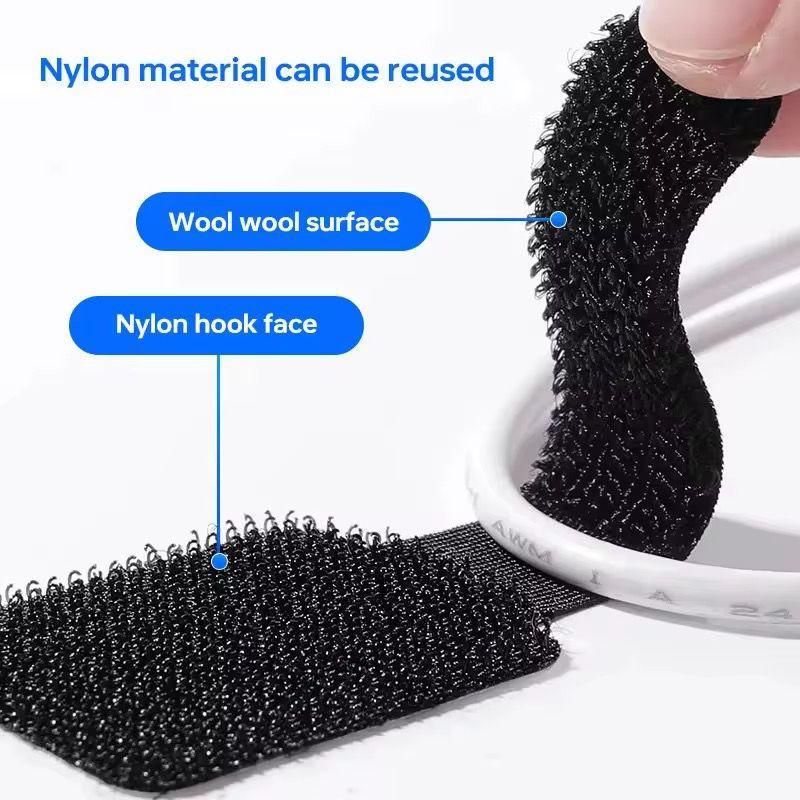 Adhesive Cable Management Straps (Pack of 10)