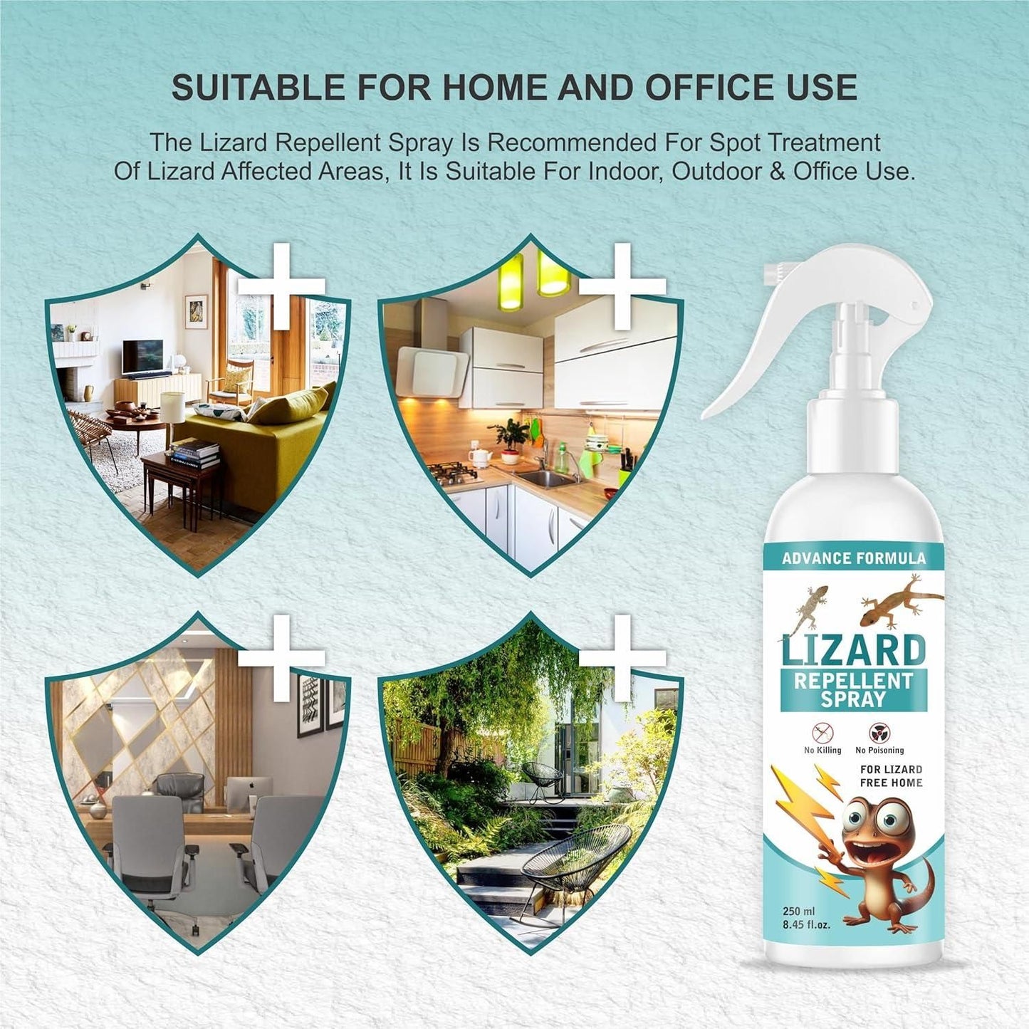 Lizard Repellent Spray (Pack of 2, 4, 6)