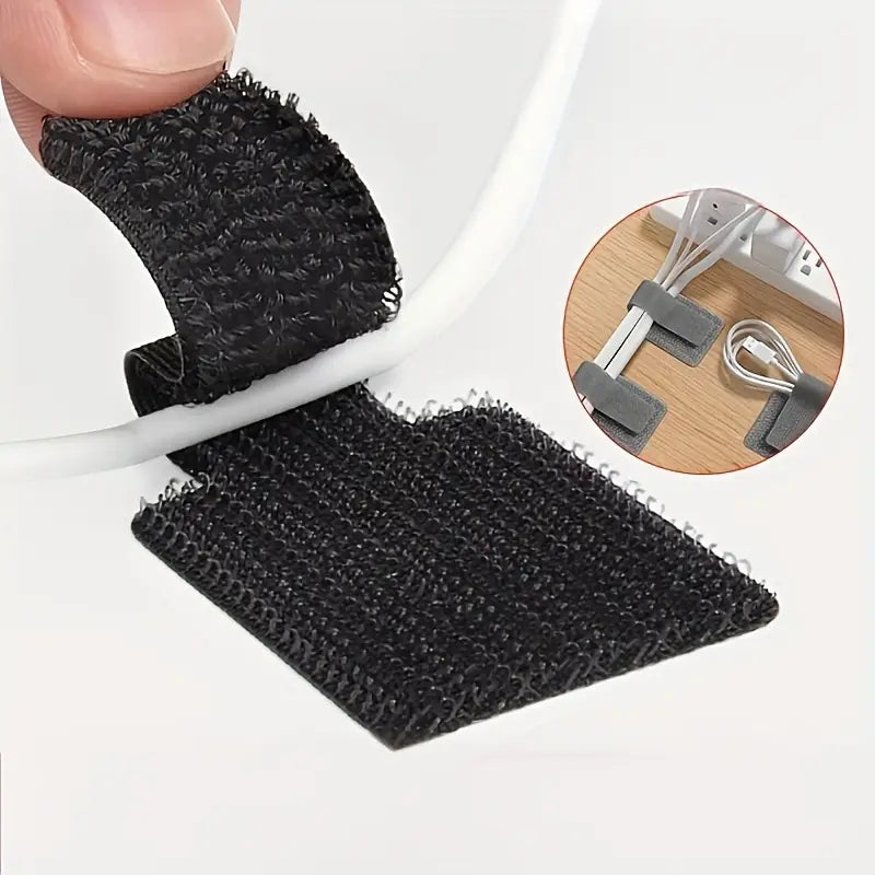 Adhesive Cable Management Straps (Pack of 10)