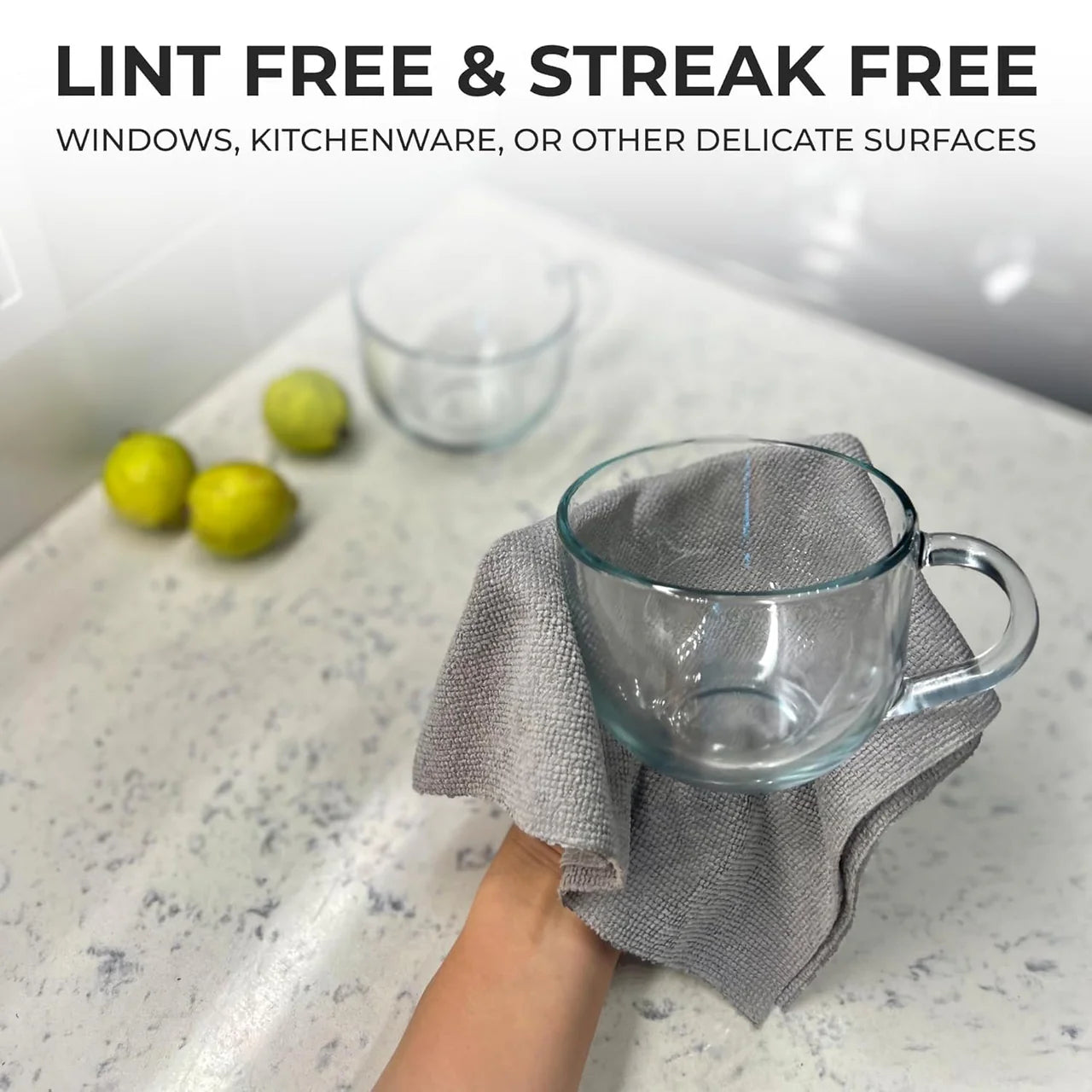 Reusable Microfiber Cloth Roll (Pack of 25, 50, 75)