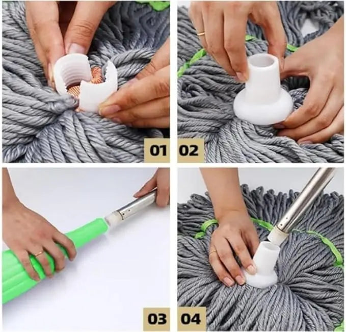 Self-Wringing Spin Mop