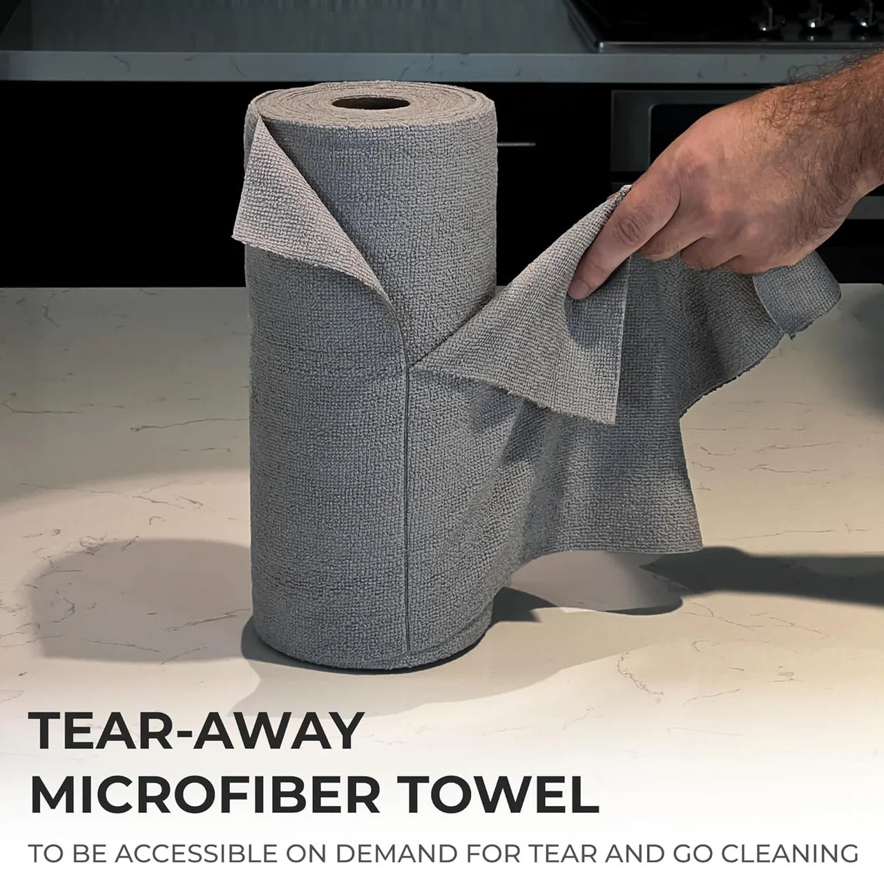 Reusable Microfiber Cloth Roll (Pack of 25, 50, 75)