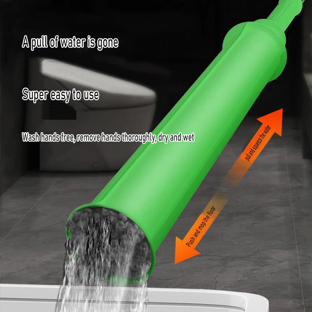 Self-Wringing Spin Mop