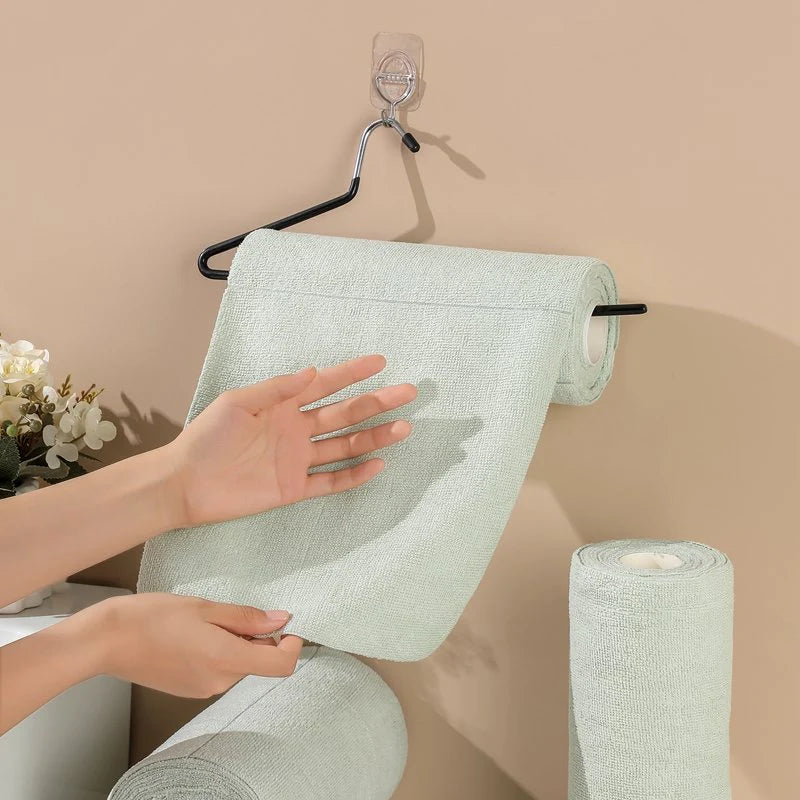Reusable Microfiber Cloth Roll (Pack of 25, 50, 75)