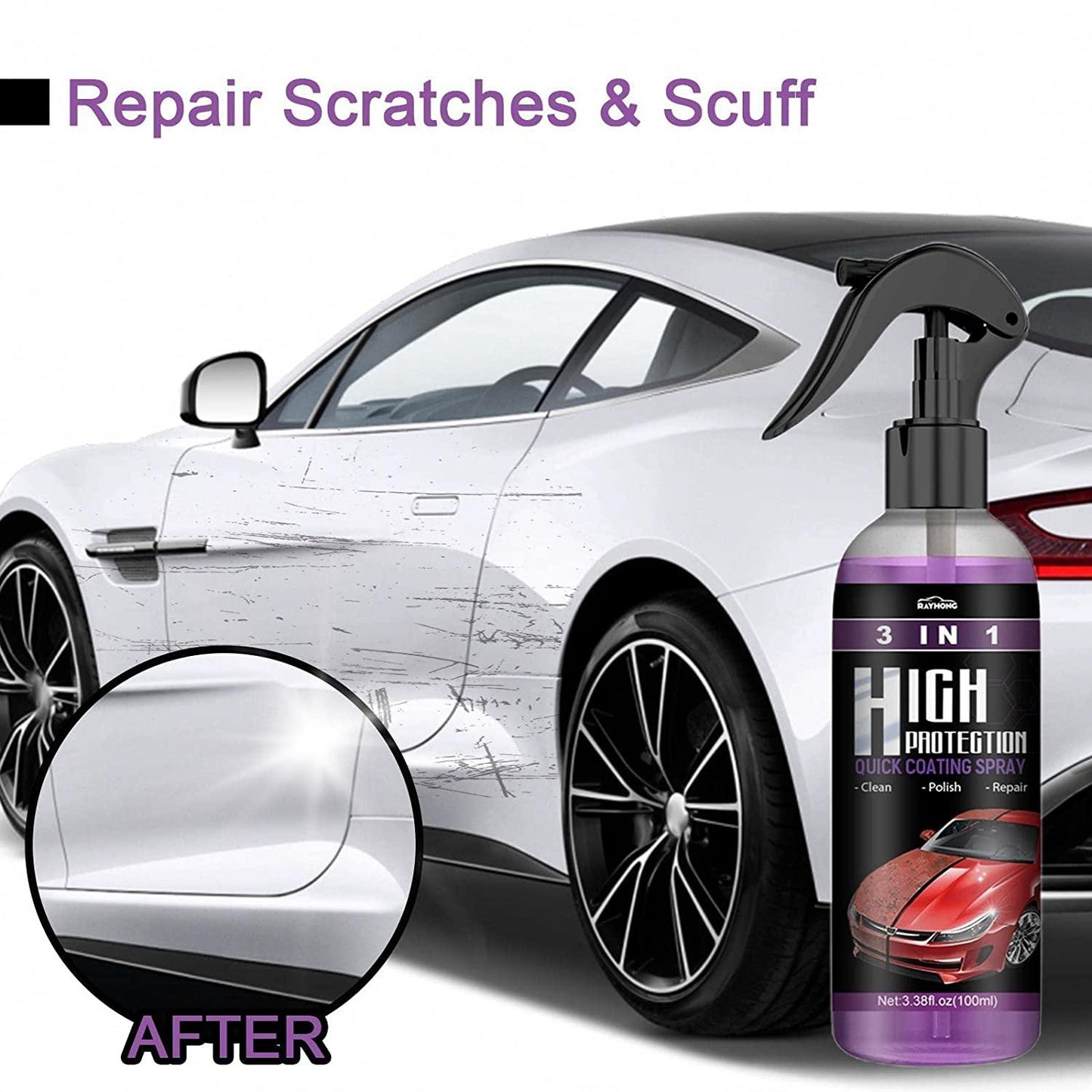 Anti-Scratch Coating Car Spray (Pack of 2)