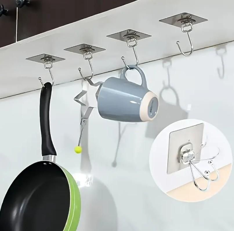 Heavy Duty Wall Hooks - Gold Edition (Pack of 10, 20, 30)