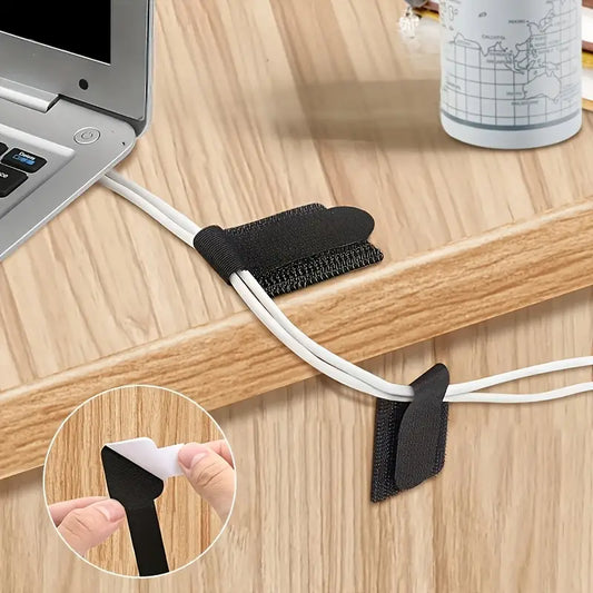 Adhesive Cable  Management Straps (Pack of 10)
