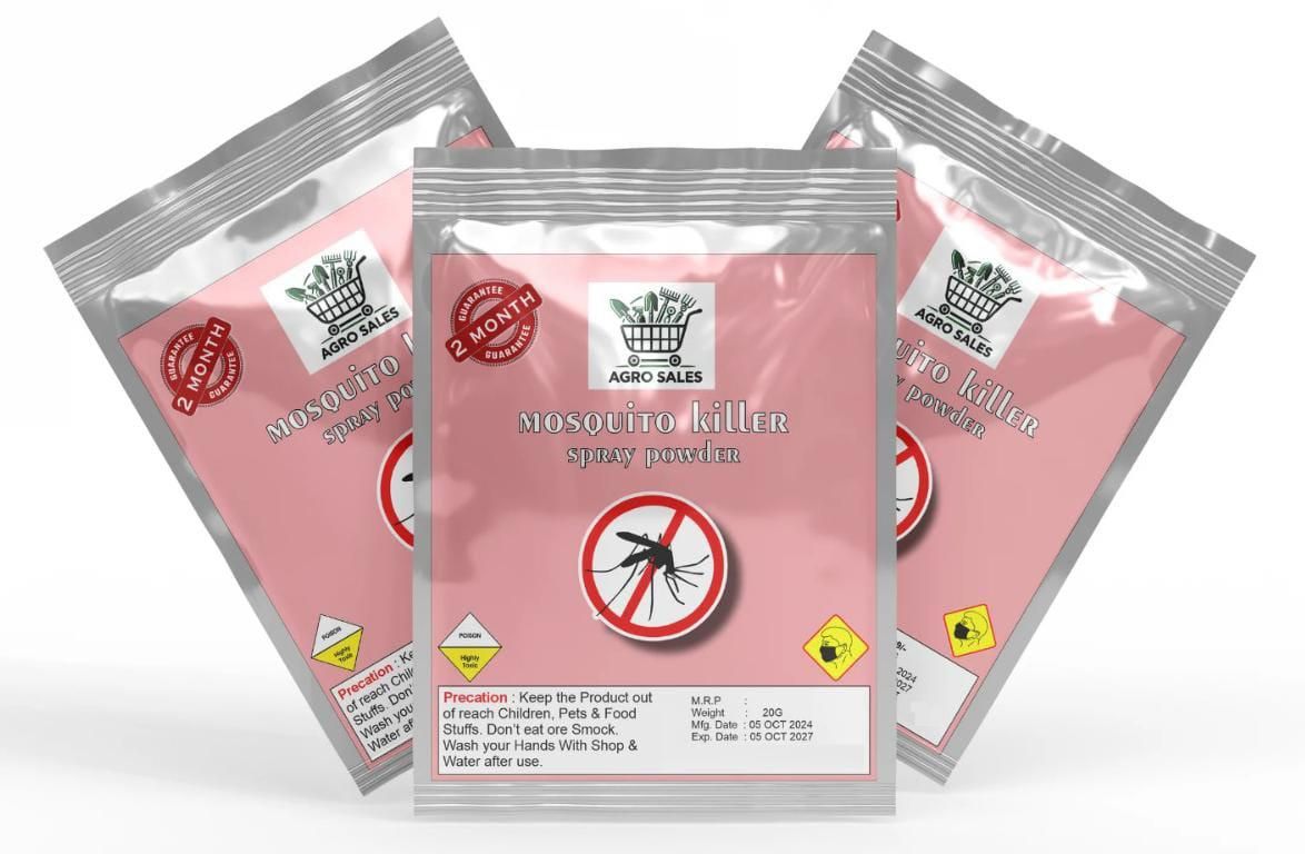 Mosquito Killer Spray Powder 20gm Each Pack of 3