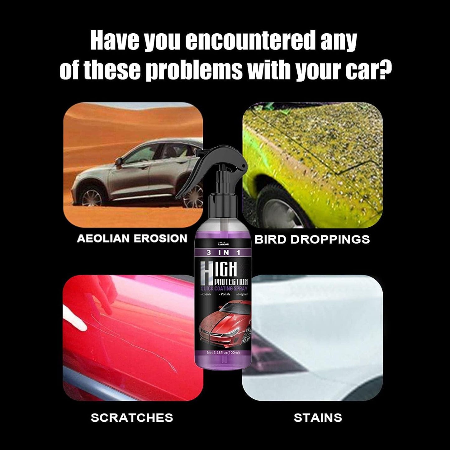 Anti-Scratch Coating Car Spray (Pack of 2)