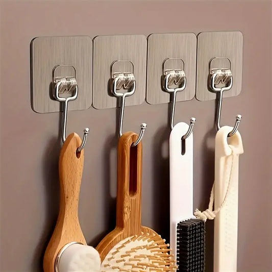 Heavy Duty Wall Hooks - Gold Edition (Pack of 10)