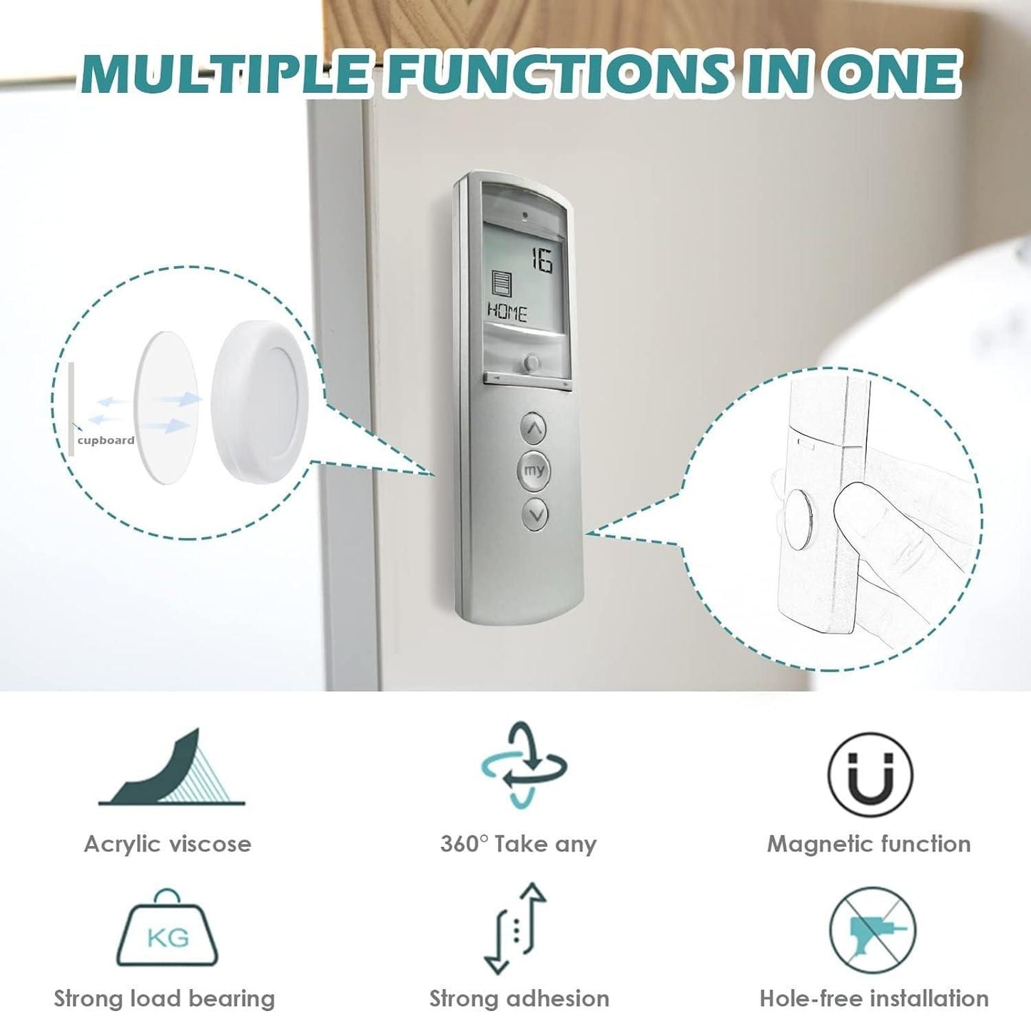 Magnetic Wall Hooks (Pack of 5)