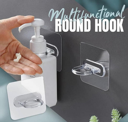 Adhesive Round-Hook Holders (Pack of 10)