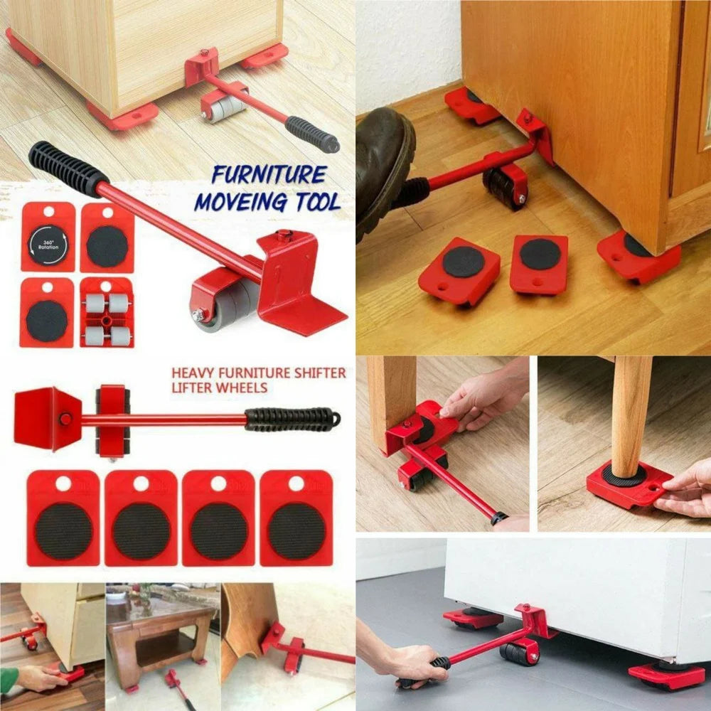 Furniture Lifter & Mover Tool Set (4 + 1)