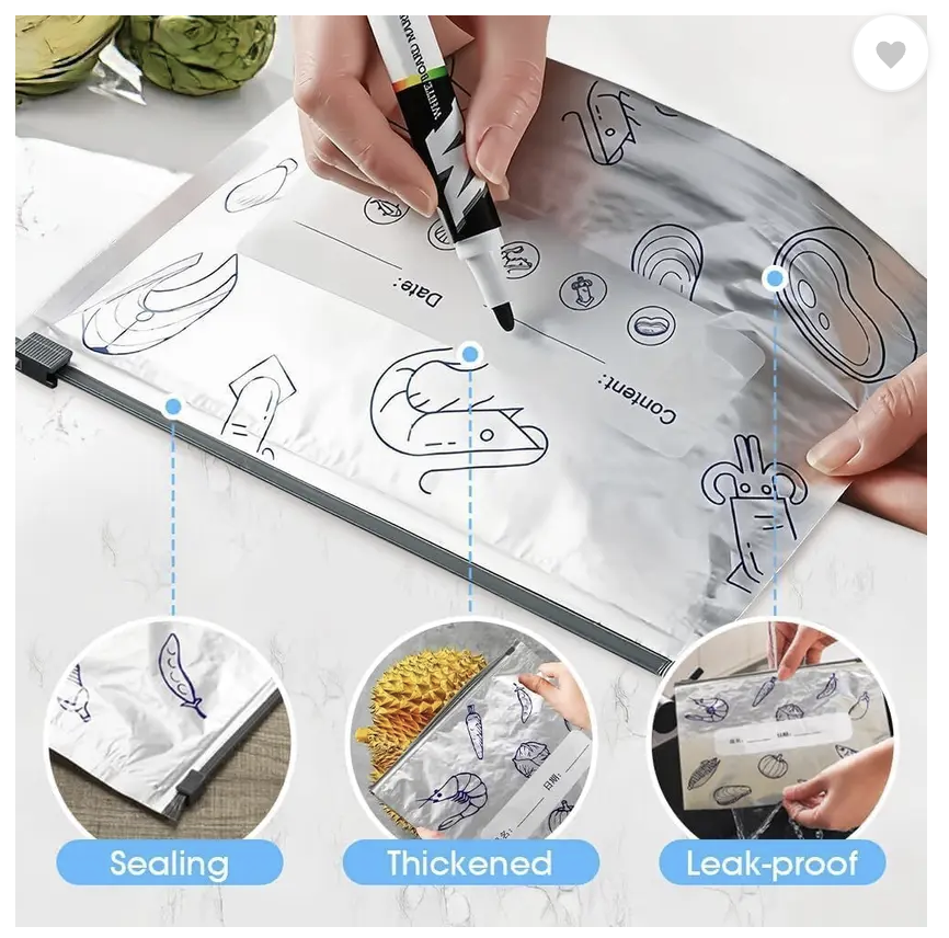 Reusable Aluminium Foil Storage Bags (Pack of 20)